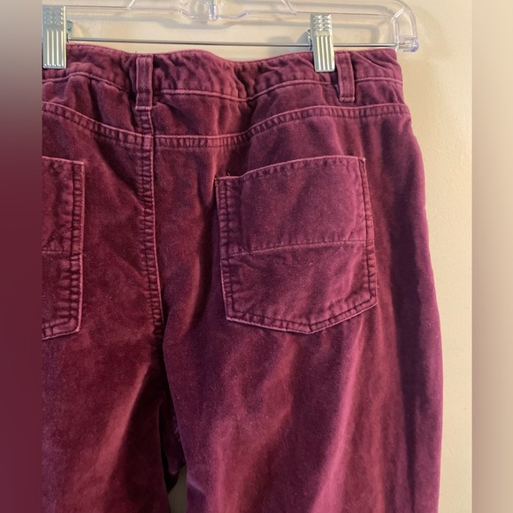 Caribbean Joe Velvet Velour Pants Pink Purple Size 10 - Picture 9 of 11